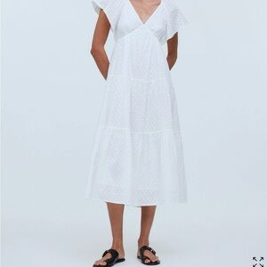 New w/ tags Madewell White Flutter Sleeve Sundress